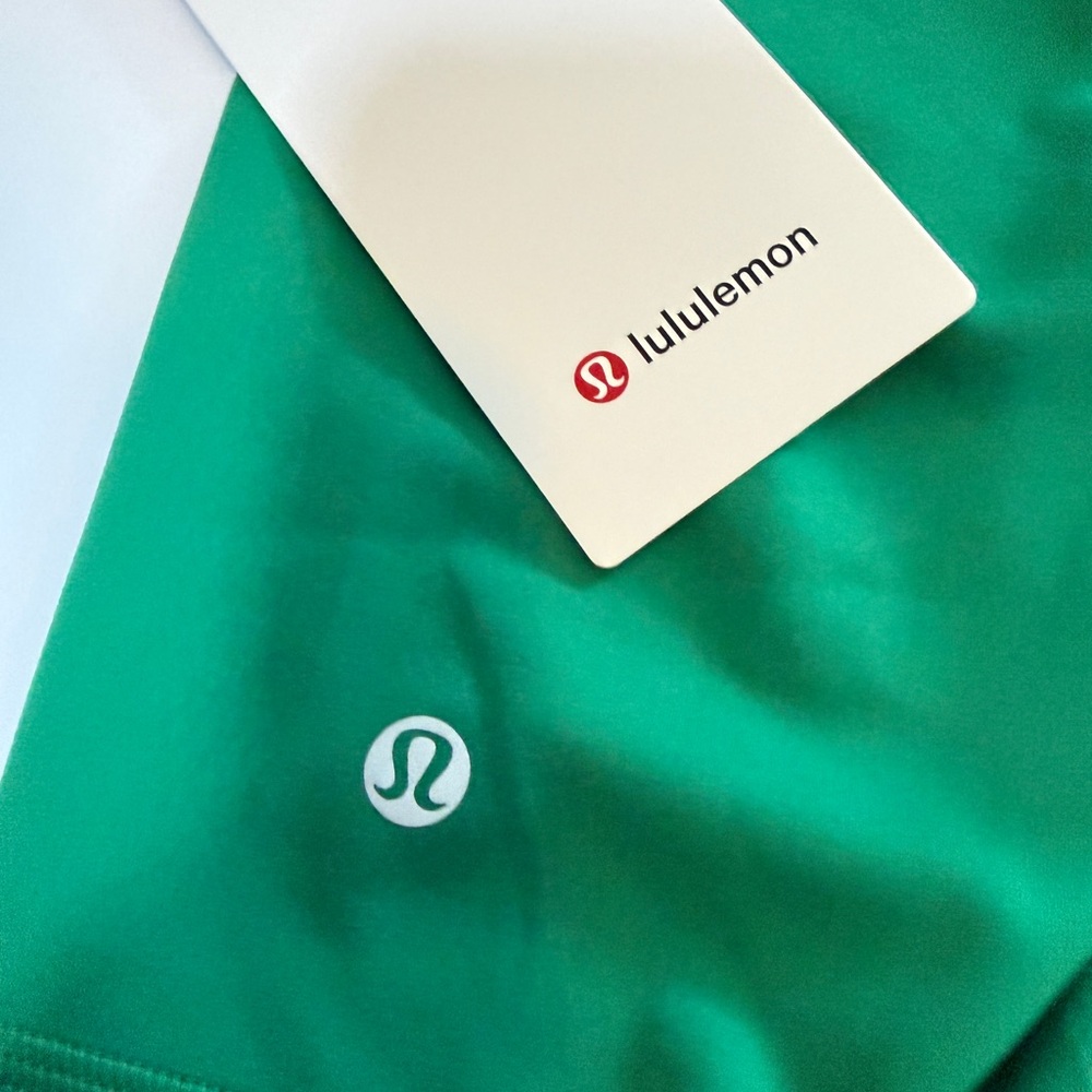 lululemon Biker Shorts Wunder Train High Rise 6’ Sz 2 Green Workout Minimalist - Picture 13 of 13